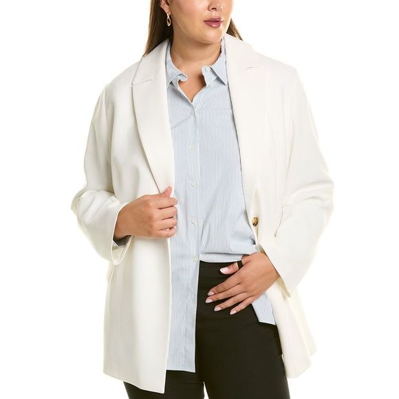 Lafayette 148 New York Jackets & Blazers - Lafayette 148 New York Womens Plus Frey Blazer